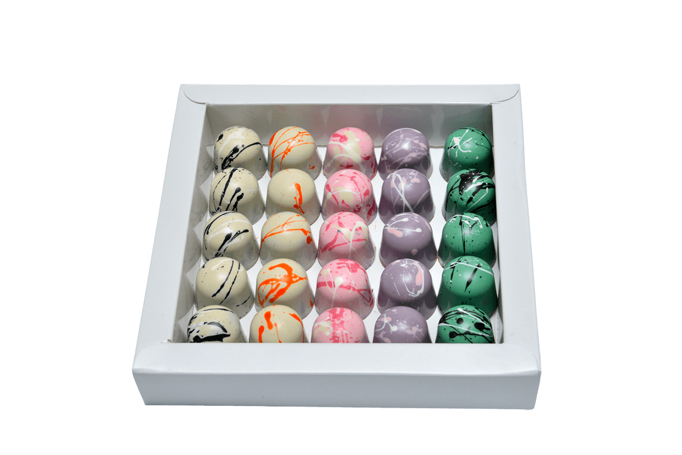 Boite Chocolat Belge 25 pièces 5 gouts