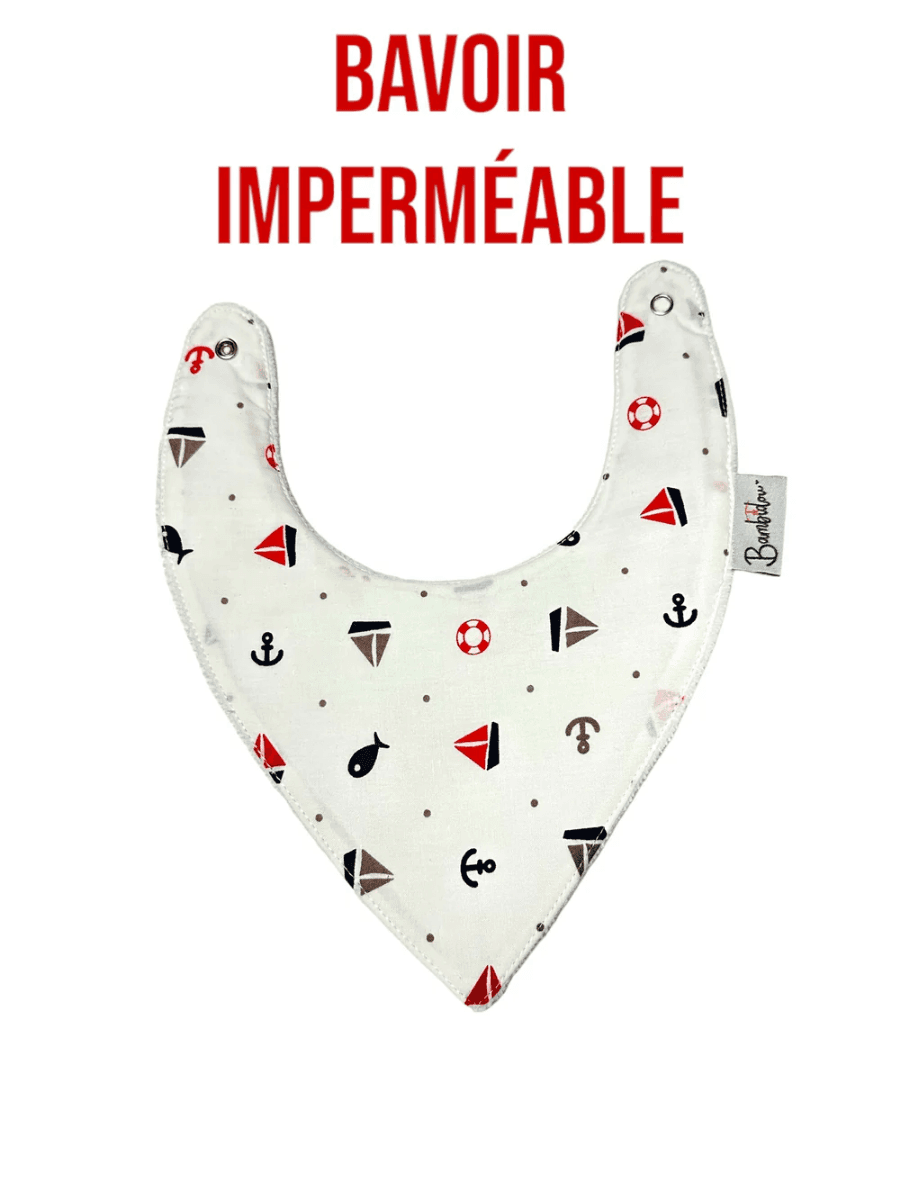 Bavoir Bandana Imperméable Petits Bateaux