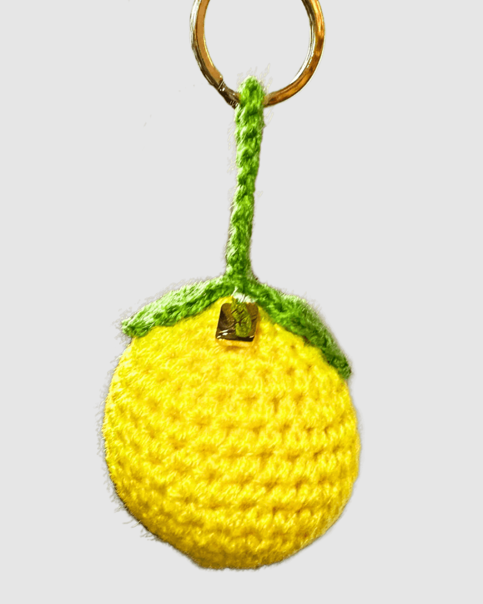 Porte-clés Citron en crochet – Bag Charm hand made in Marrakesh
