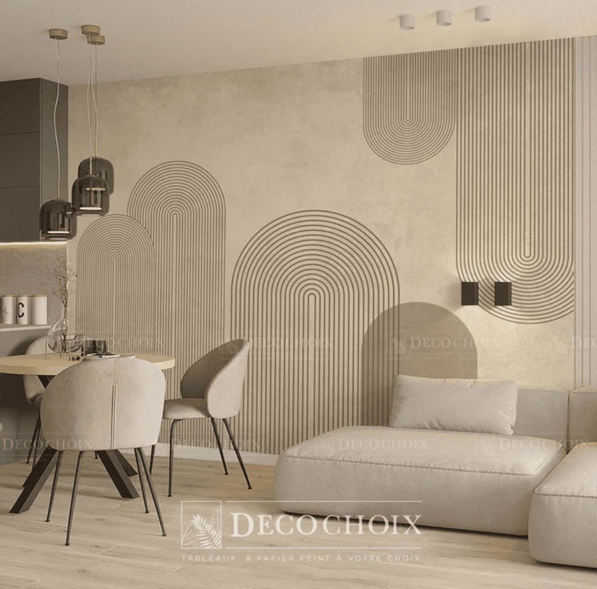 Papier peint boheme chic