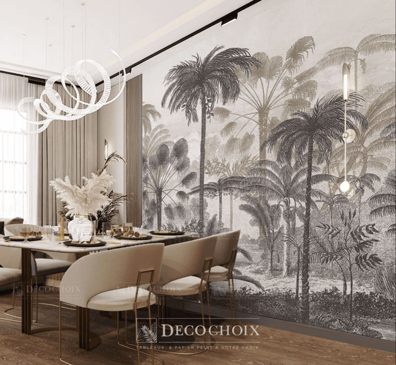 Papier peint Noir et blanc