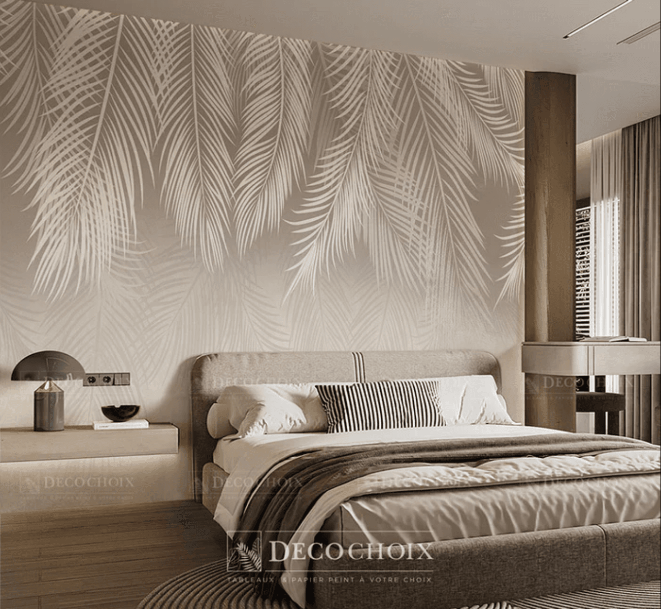 Papier peint feuille