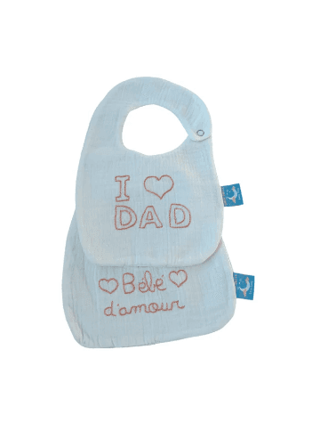 Pack 2 Bavoirs brodés