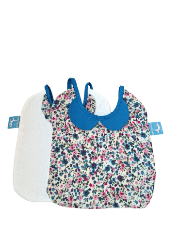 Pack 2 Bavoirs avec col claudine Liberty