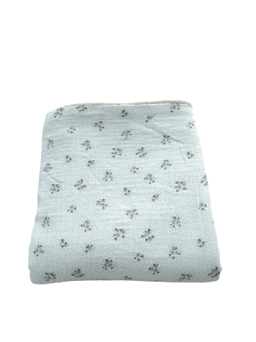 Couverture à motif en gaz de coton