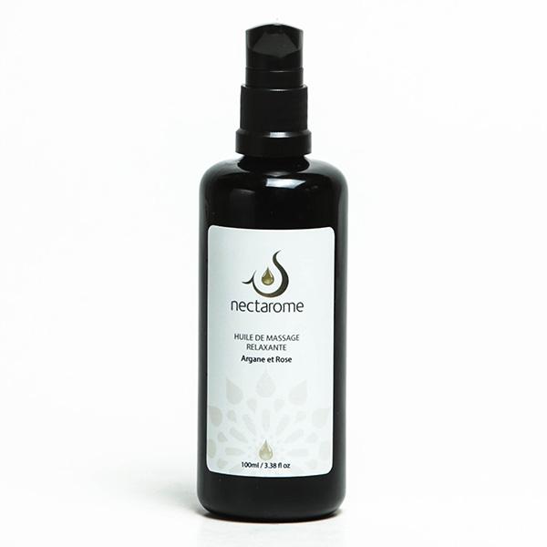 HUILE DE MASSAGE Argane et Rose