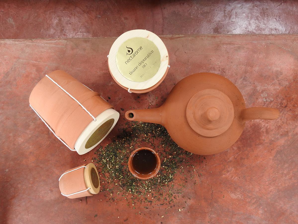 TISANE Dépurative en terre cuite