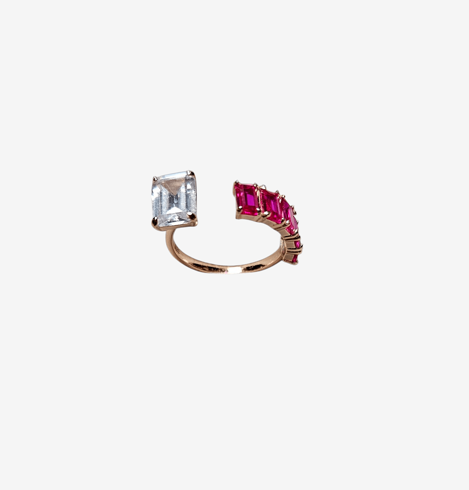 Bague Square Rubis