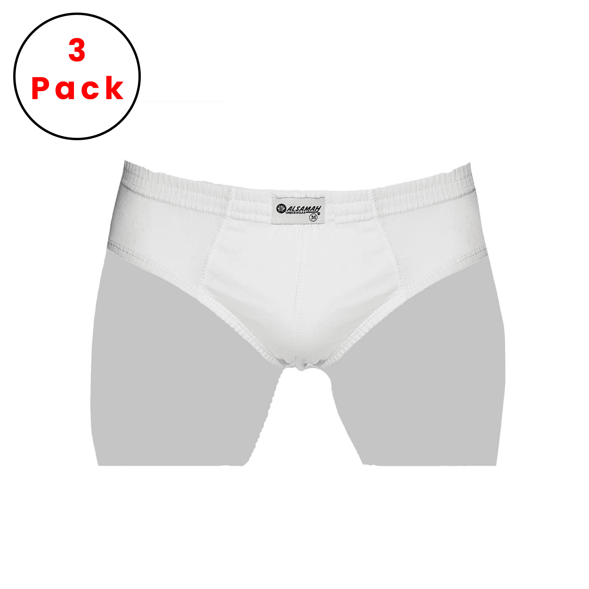 Lot de 3 slips homme 100 % coton