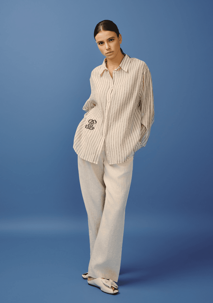 Chemise Beige – Coton & Soie