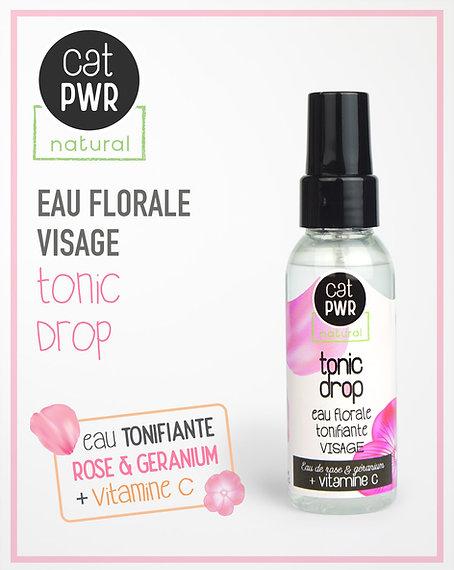 Tonic Drop Brume Visage Tonifiante à l'eau de Rose & Vitamine C