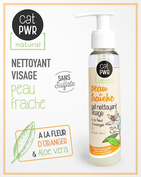 Peau Fraiche Gel Nettoyant Visage Sans Sulfate Pour Un Eclat Naturel