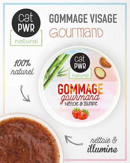 Gommage Visage Gourmand Nettoyant et Exfoliant Ultra Doux + Eclat