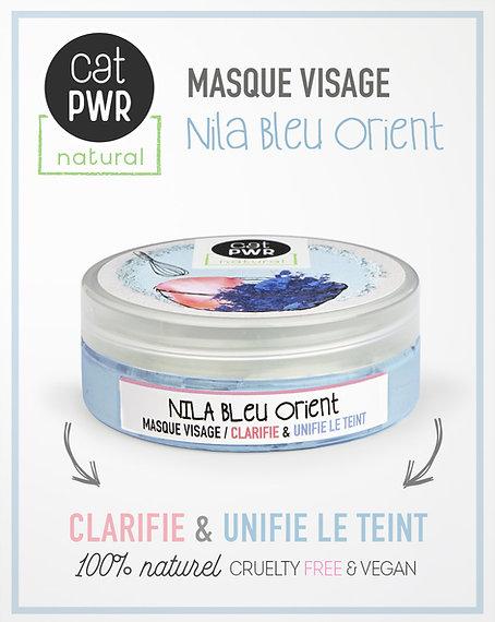 Nila Bleu Orient Masque Visage Eclaircissant + Unifie le Teint
