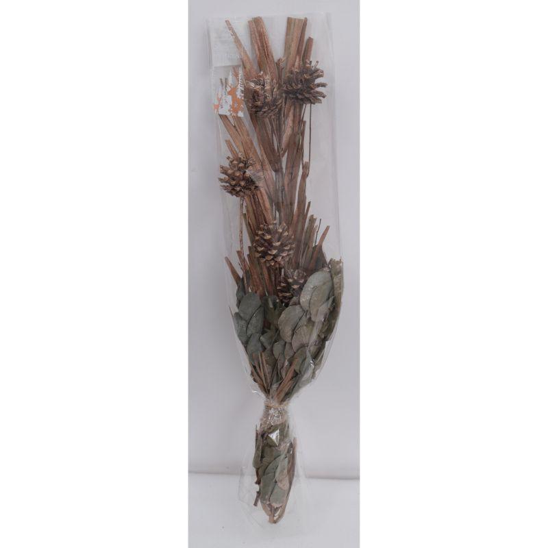 Bouquet Fleur Slim 60 Cm Rose Dore