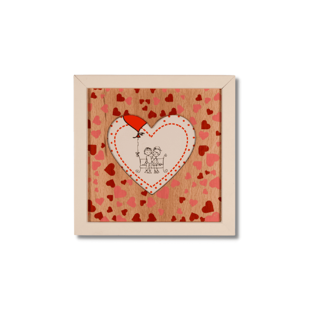 Cadre Photo Lova avec Sérigraphie -16x16cm