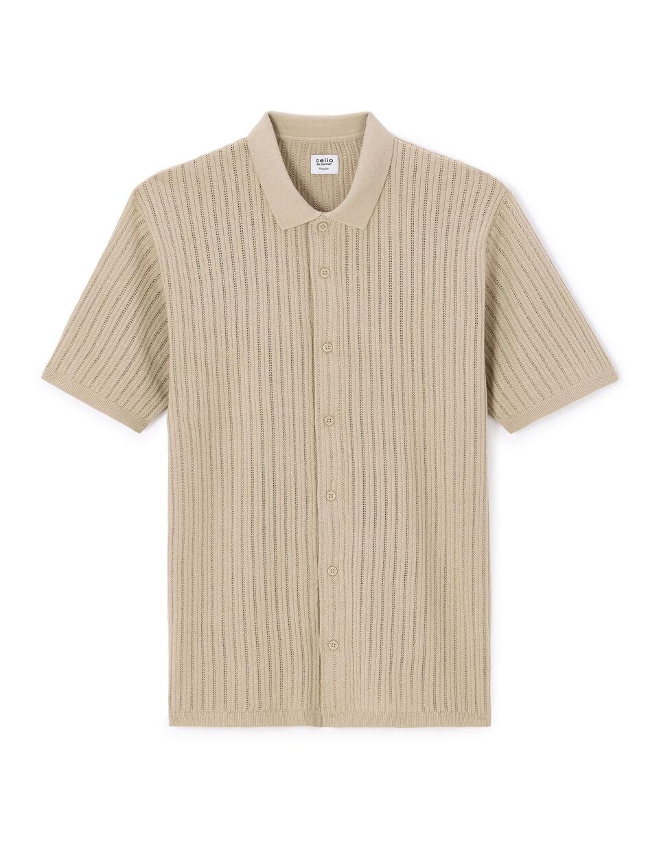 Chemise regular en maille ajouré