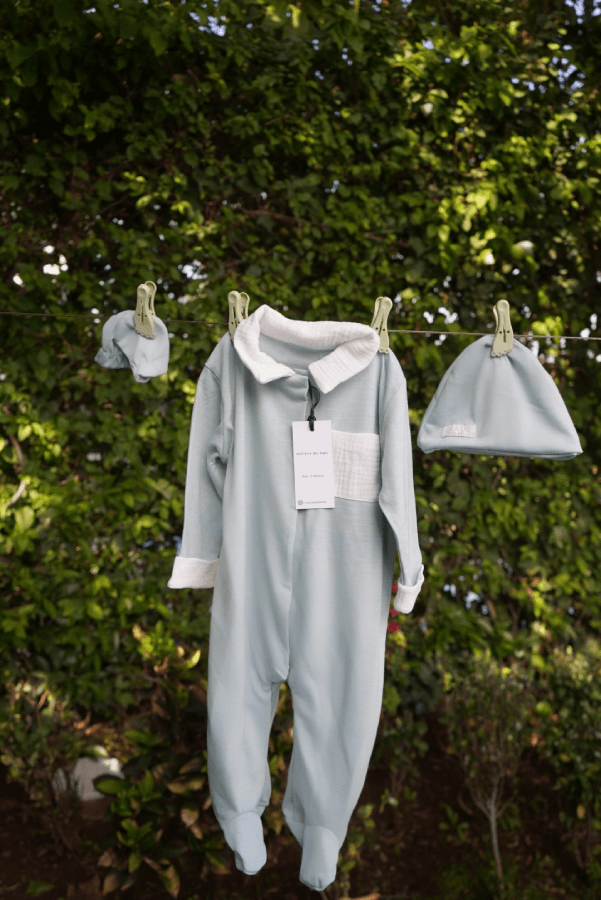 Grenouillère Pack de Naissance Cloud green