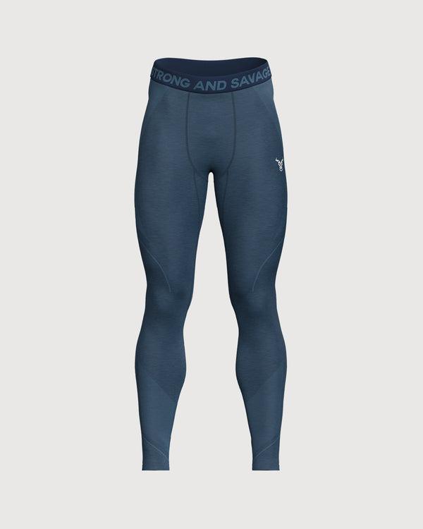 Progress Seamless Leggings Homme Marine Chiné
