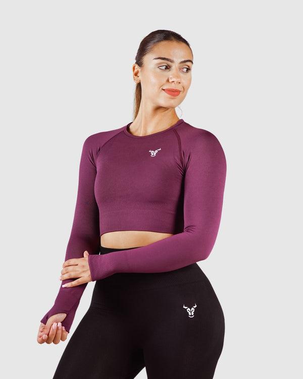 Essential Seamless Haut Court Femme Violet