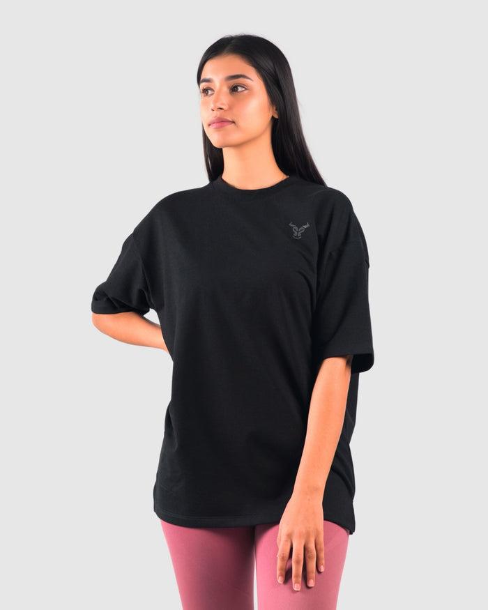 Glory Oversize T-Shirt Femme- Noir