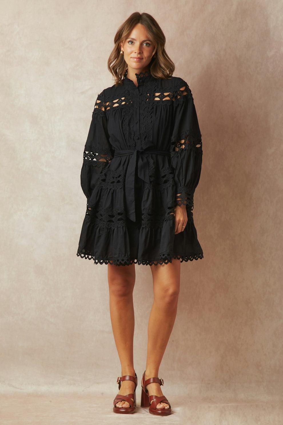 Robe en coton ajouré