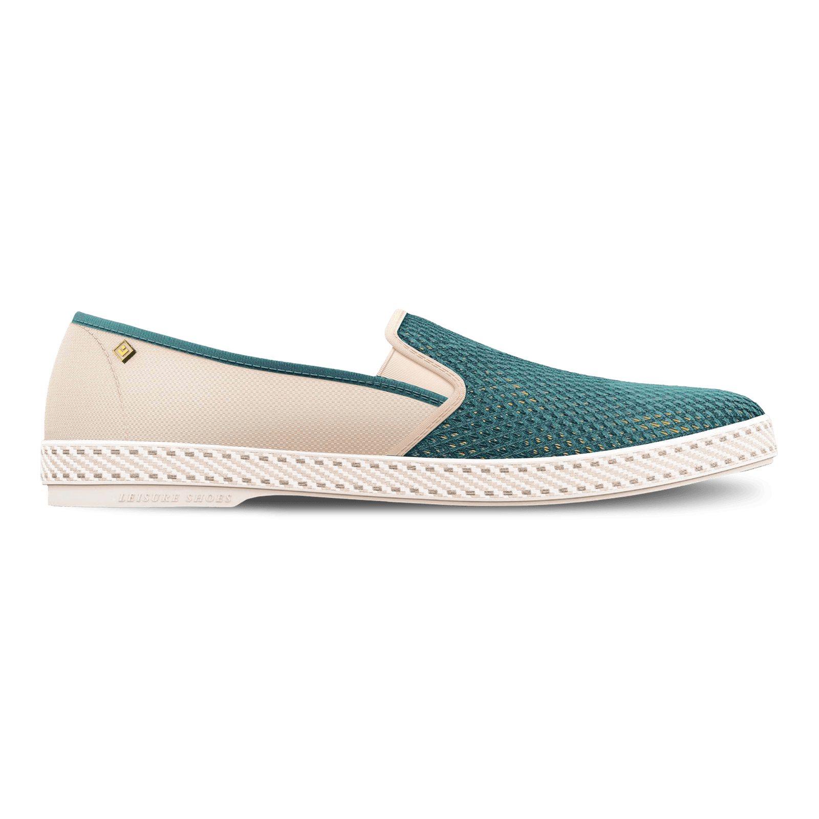 CHAUSSURES REVIERAS CLASSIC MATCH ECRU/AQUA