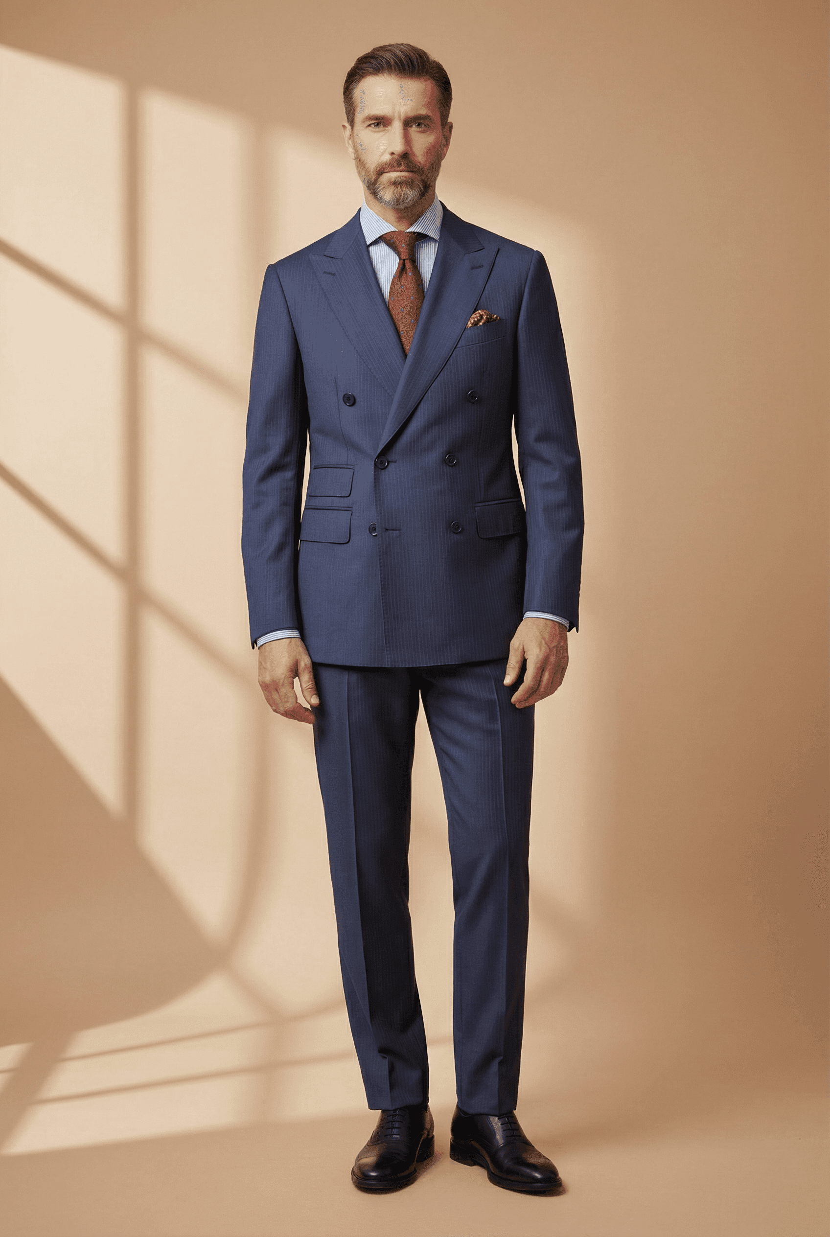 TORINO – Blue Double-Breasted Suit