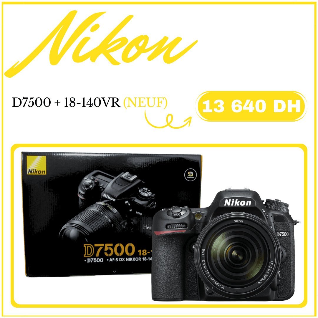 Nikon Nikon D7500 + 18-140mm (NEUF)