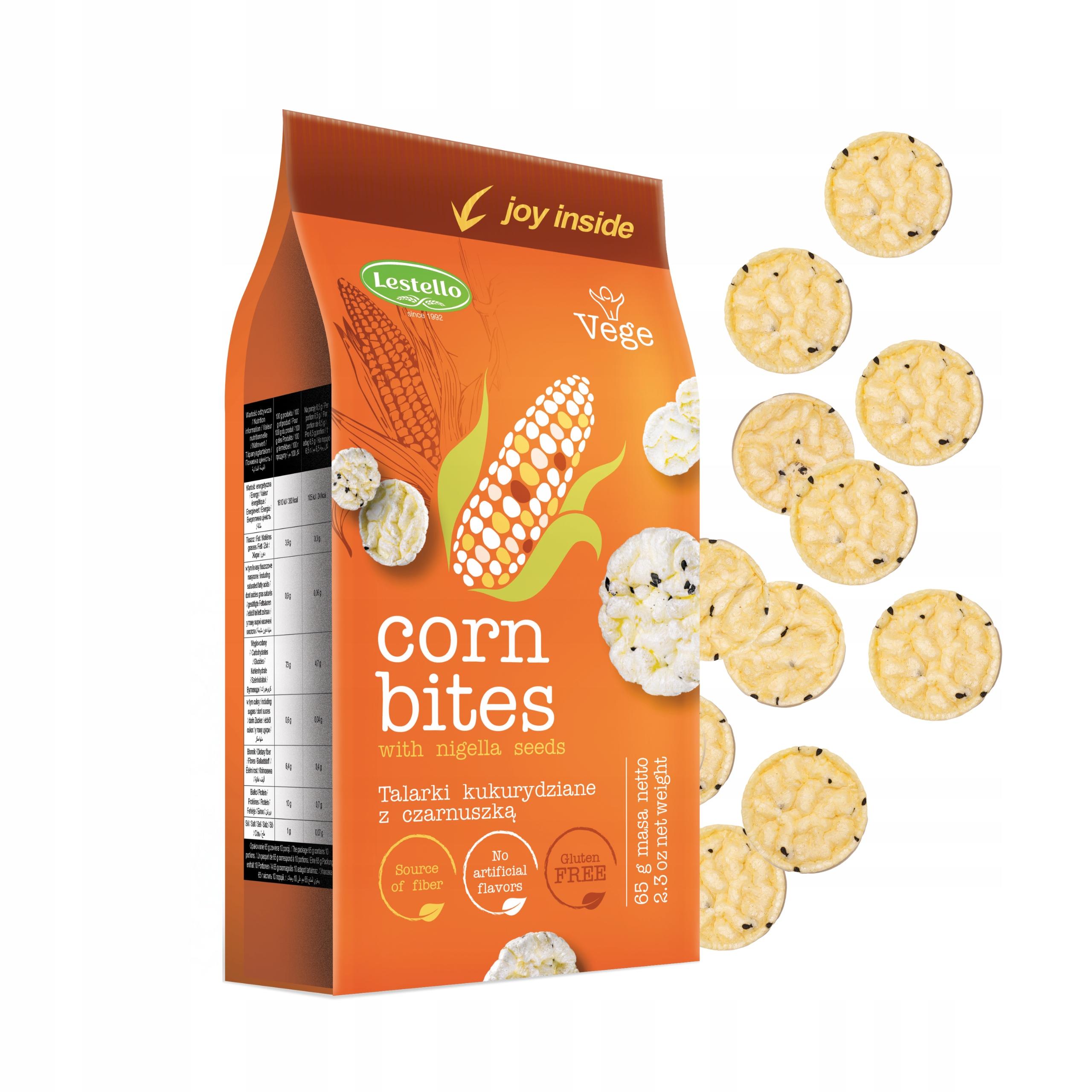 Mini Galettes de Maïs aux Graines de Nigelle Sans Gluten Lestello 65g