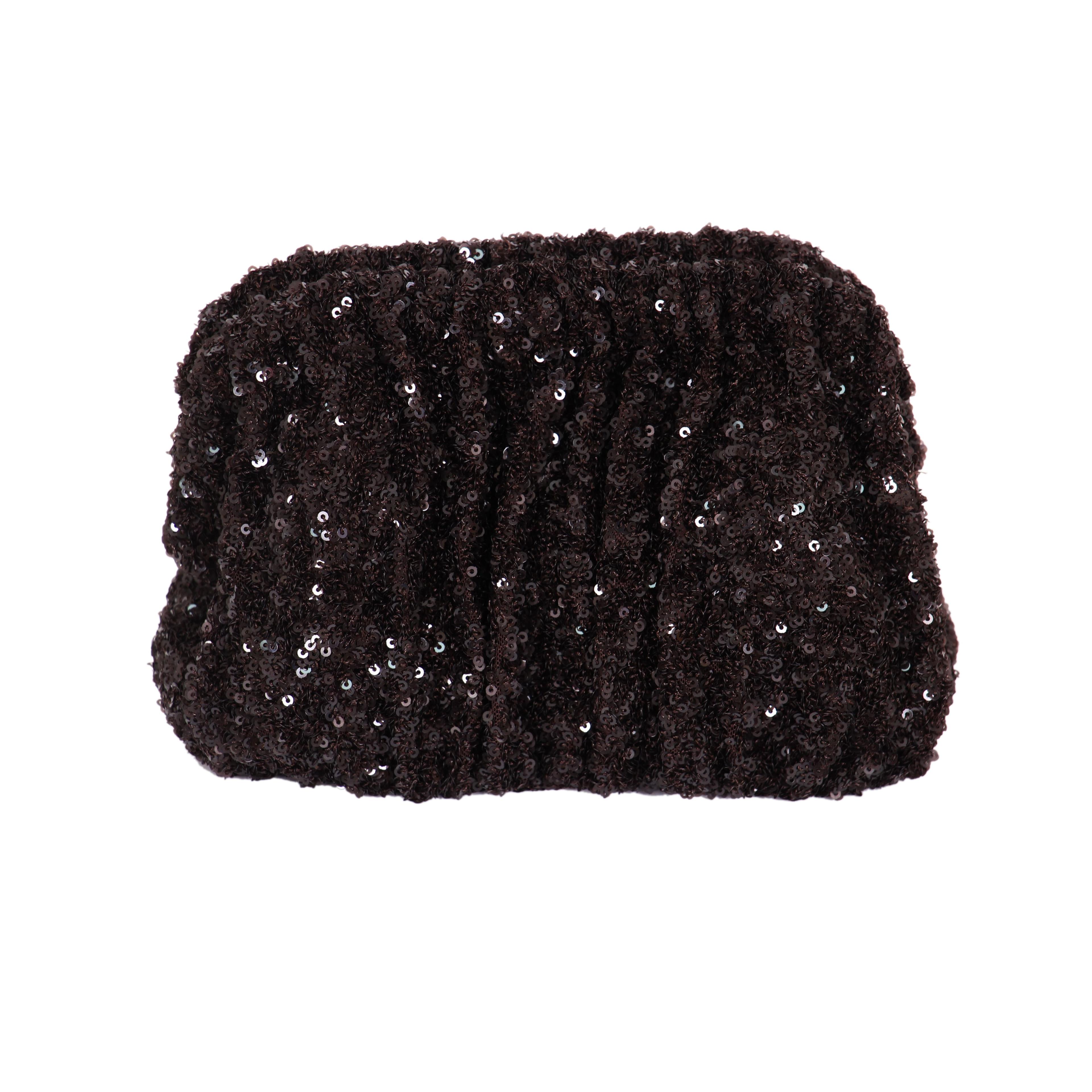 Sac en sequins noir