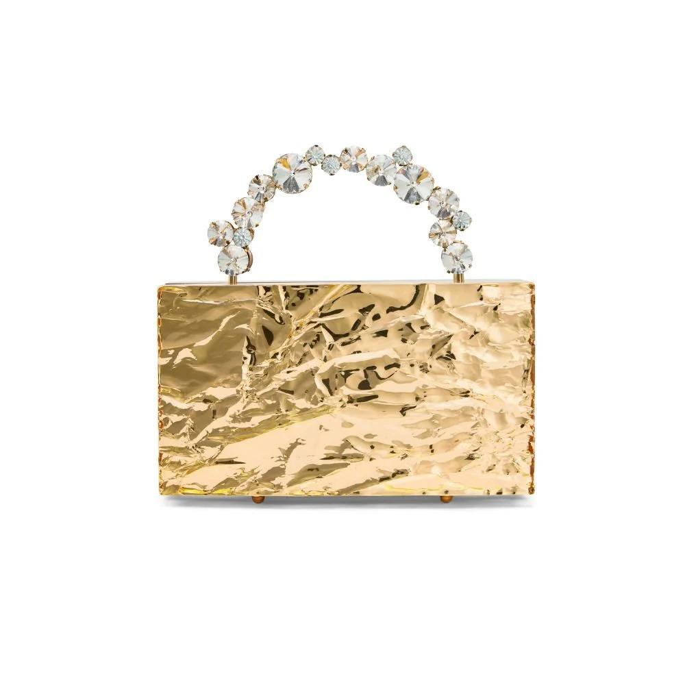 Leon Gold Crushed Ice Crystal Handle