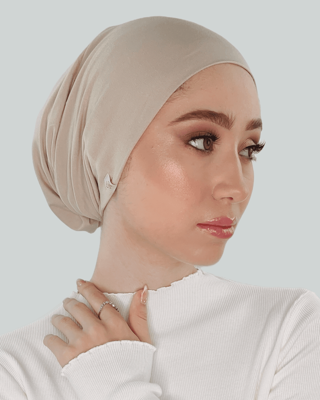 Bonnet en jersey organique - Fresh linen