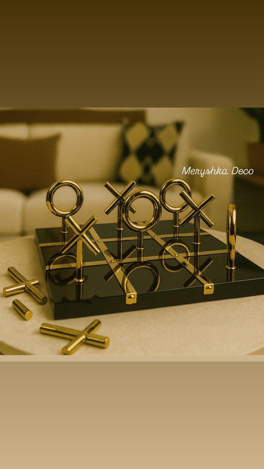 Jeu de Morpion Doré