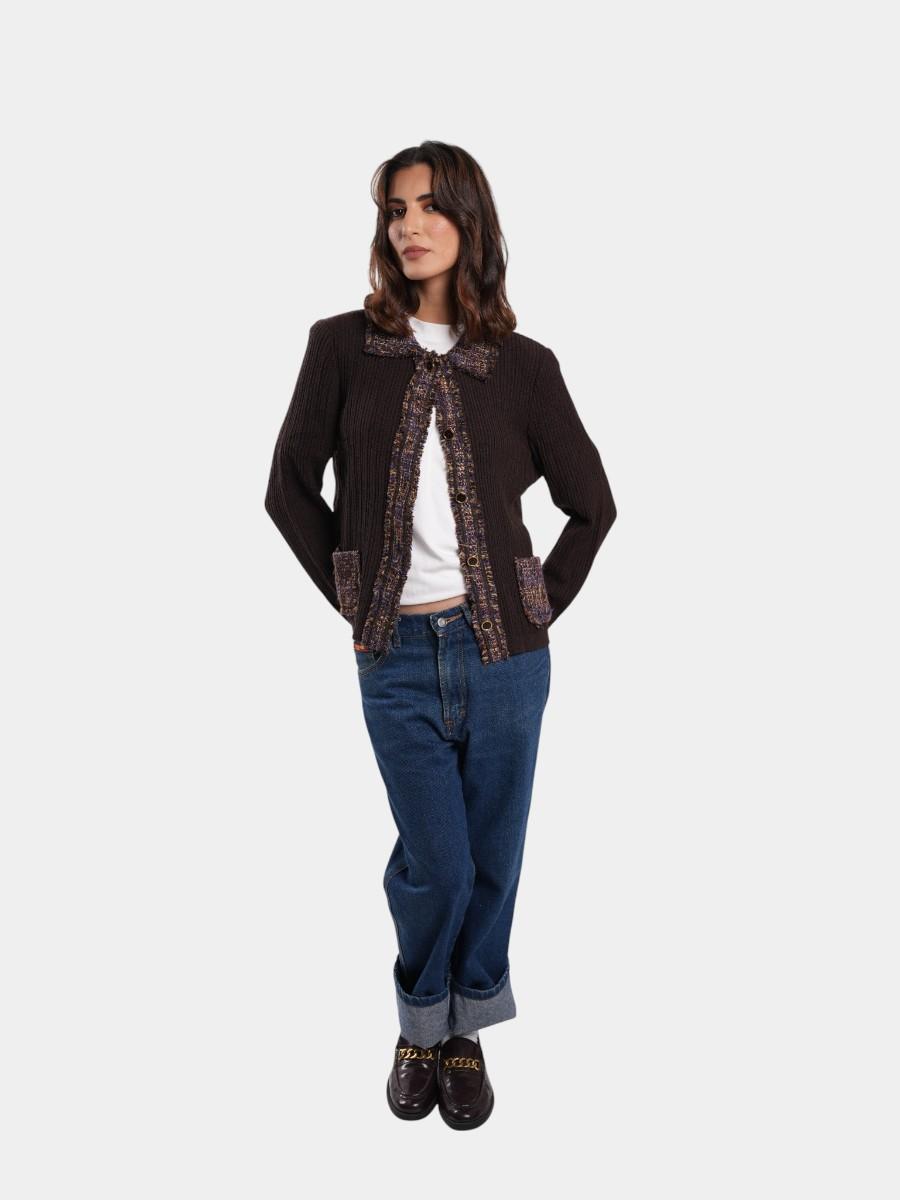 CARDIGAN EN MAILLE AVEC POCHES