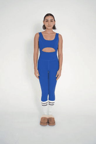 Jump Suit - Cut Out- Blue Electric