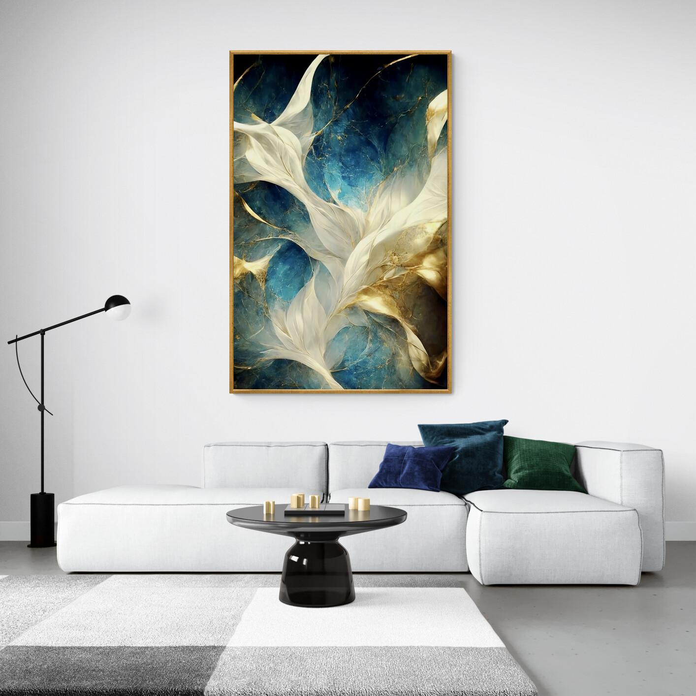 Tableau Marbrure Abstrait