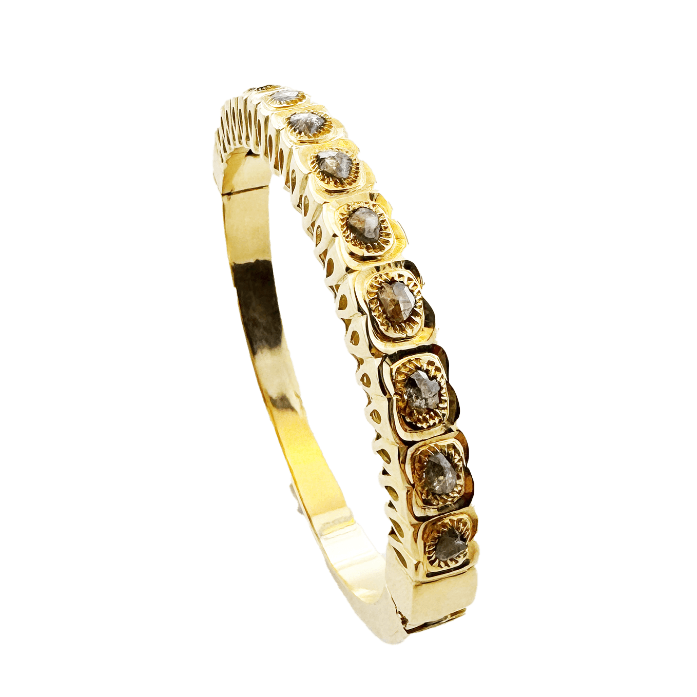 Bracelet Jonc Or Jaune Traditionnel – Ligne Scintillante, Éclat Linéaire, Élégance Classique.