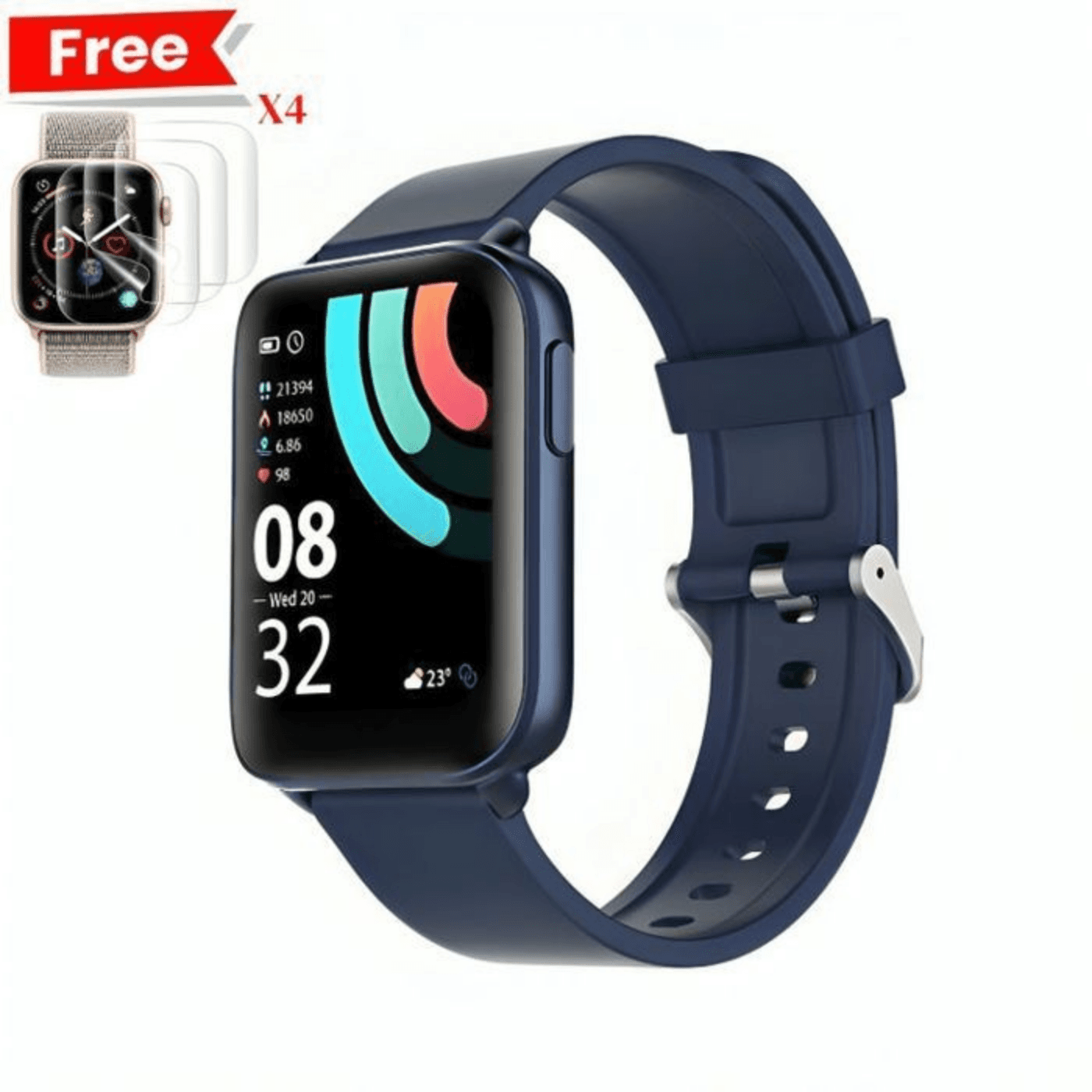 Smart Watch Osw-16p Bleu + 4 Incassable