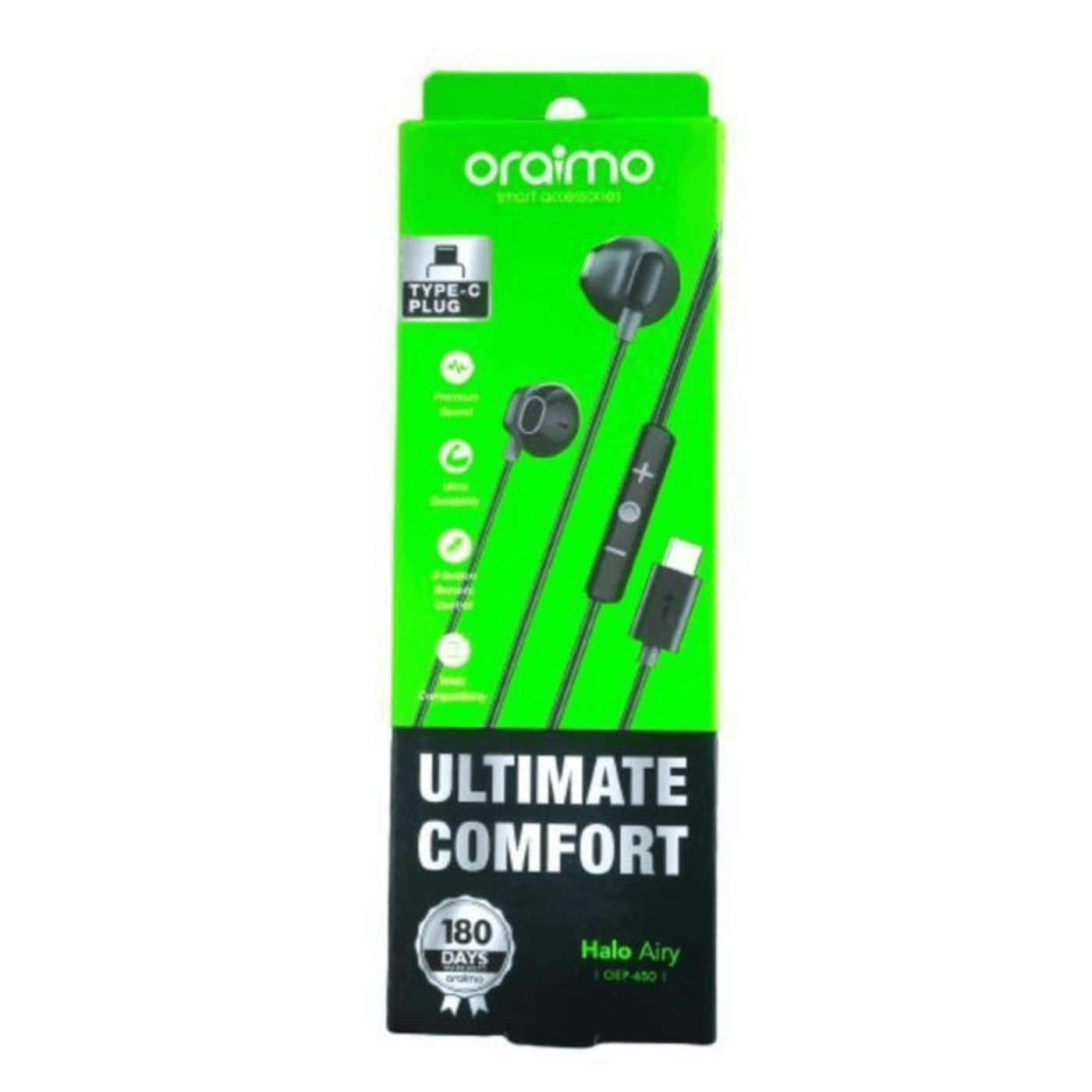 Écouteurs Type-c Halo Airy - Oep-650 - Écouteurs Filaires Ultimate Confort