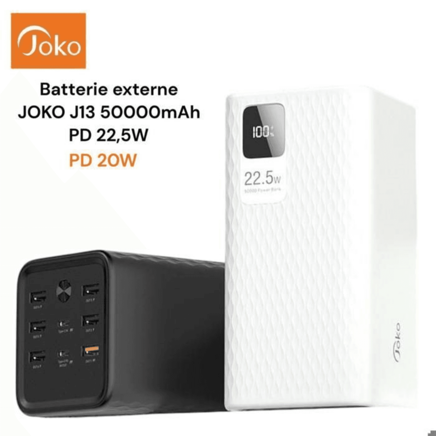 Power Bank 50 000 Mah, USB Type-c, Pd 22.5w