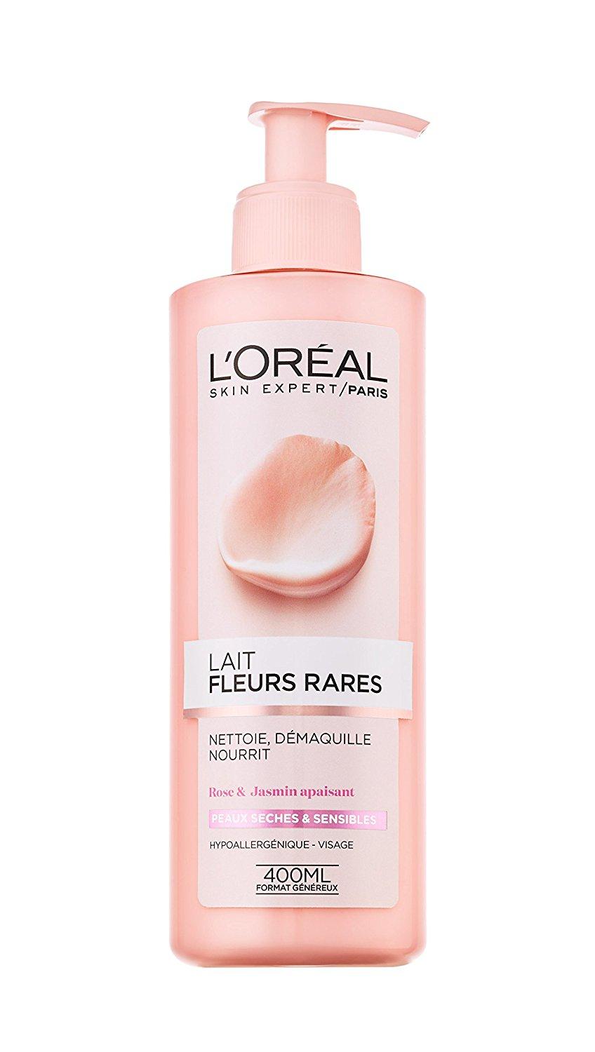 Lait Démaquillant Fleurs Rares Rose et Jasmin Apaisants Peaux Sèches et Sensibles - 400ml