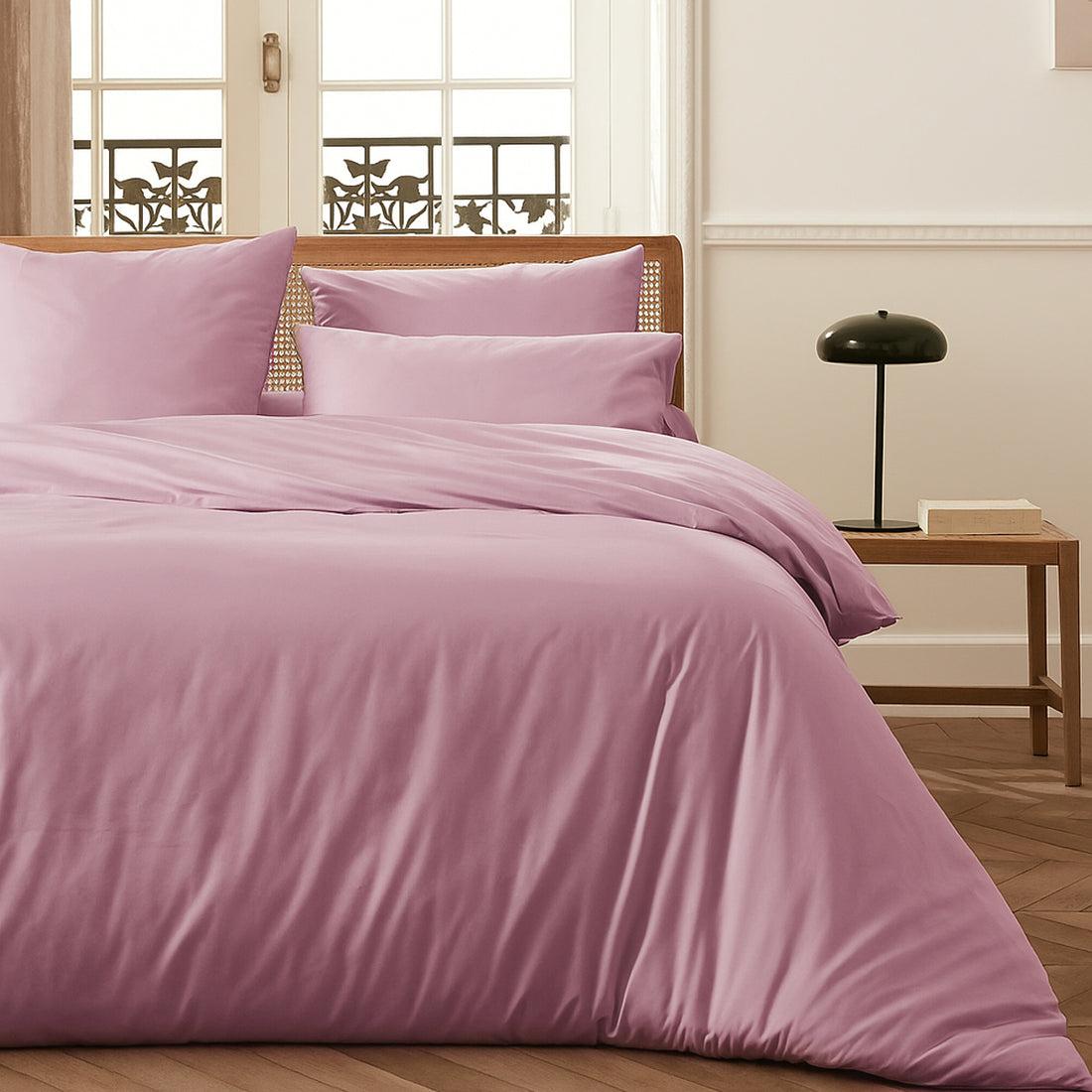 Housse de Couette + 2 Taies D'oreiller 100% Coton