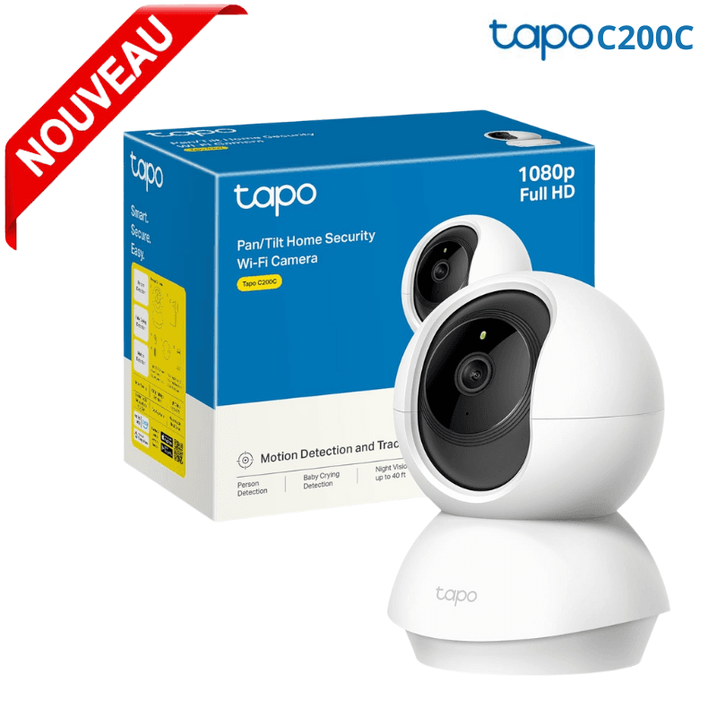 Caméra de Surveillance Wifi-micro Ip 1080p sans Fil C200c