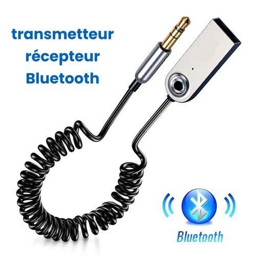 Câble Dongle et Récepteur Bluetooth Usb/3.5mm pour Audio/haut-parleur/voiture