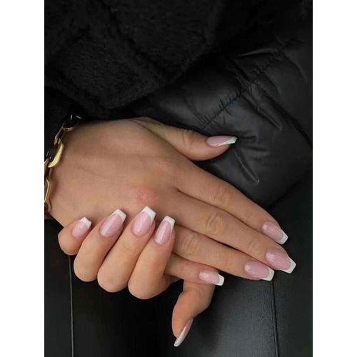 Ensembme 24 Piéces Faux Ongles Avec Ruban Adhésif Double Face