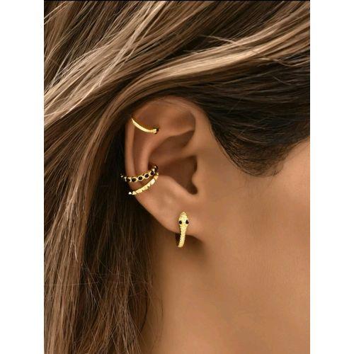 ENSEMBLE 4 PIECES BOUCLES doreilles-clous doreilles