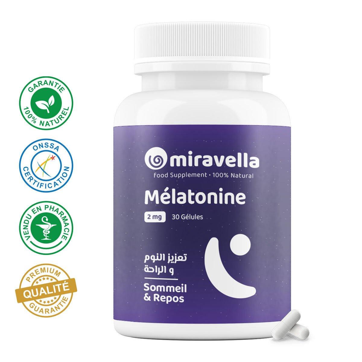 Mélatonine 2MG 30 gélules 100% naturel
