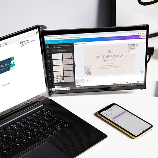 Ecran portable 14,1 Mobile Pixels Duex Max DS Full HD (Gris)