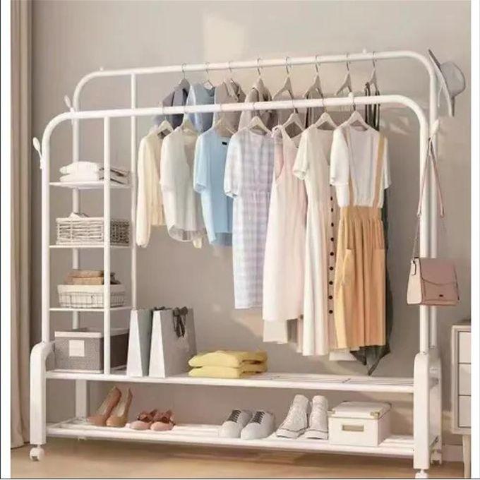 Portant à Vêtements en Acier Robuste 68Kg